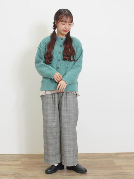 【保温加工・帯電防止】ストレートパンツ（カーキ/キナリ）｜Samansa Mos2（サマンサ モスモス）通販