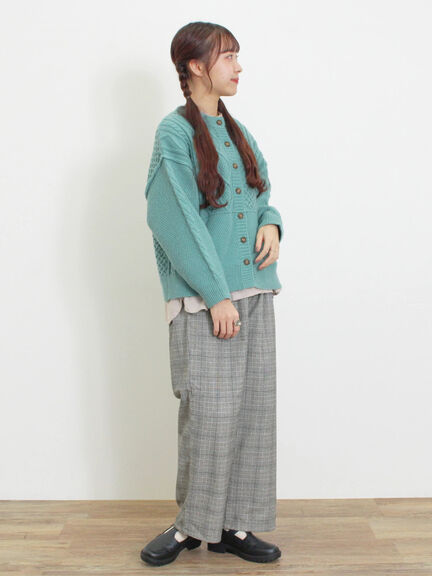 【保温加工・帯電防止】ストレートパンツ（カーキ/キナリ）｜Samansa Mos2（サマンサ モスモス）通販