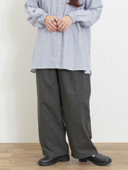 【保温加工・帯電防止】ストレートパンツ（カーキ/キナリ）｜Samansa Mos2（サマンサ モスモス）通販