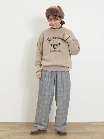 【保温加工・帯電防止】ストレートパンツ（カーキ/キナリ）｜Samansa Mos2（サマンサ モスモス）通販