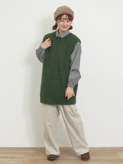 【保温加工・帯電防止】ストレートパンツ（カーキ/キナリ）｜Samansa Mos2（サマンサ モスモス）通販