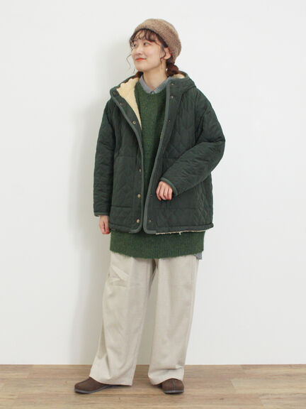 【保温加工・帯電防止】ストレートパンツ（カーキ/キナリ）｜Samansa Mos2（サマンサ モスモス）通販