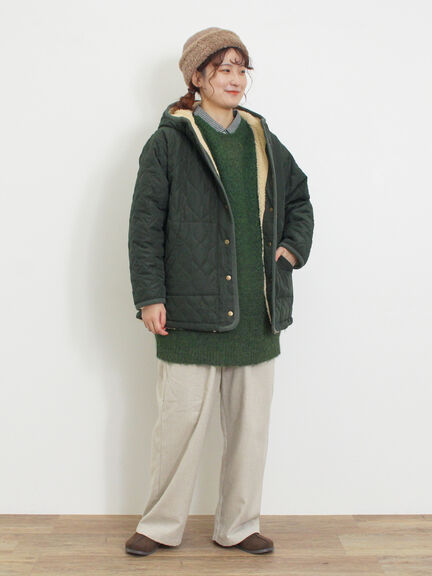 【保温加工・帯電防止】ストレートパンツ（カーキ/キナリ）｜Samansa Mos2（サマンサ モスモス）通販