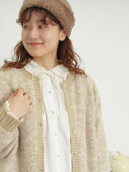 オーバーレース襟ブラウス（ネイビー）｜Samansa Mos2（サマンサ モスモス）通販