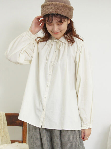 オーバーレース襟ブラウス（ネイビー）｜Samansa Mos2（サマンサ モスモス）通販