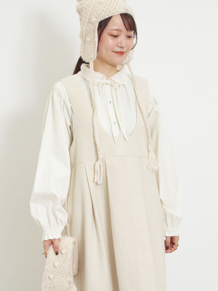 オーバーレース襟ブラウス（ネイビー）｜Samansa Mos2（サマンサ モスモス）通販