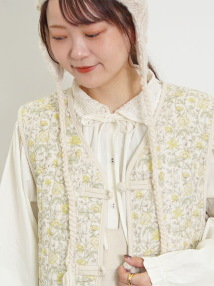 オーバーレース襟ブラウス（ネイビー）｜Samansa Mos2（サマンサ モスモス）通販