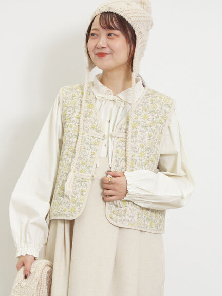 オーバーレース襟ブラウス（ネイビー）｜Samansa Mos2（サマンサ モスモス）通販