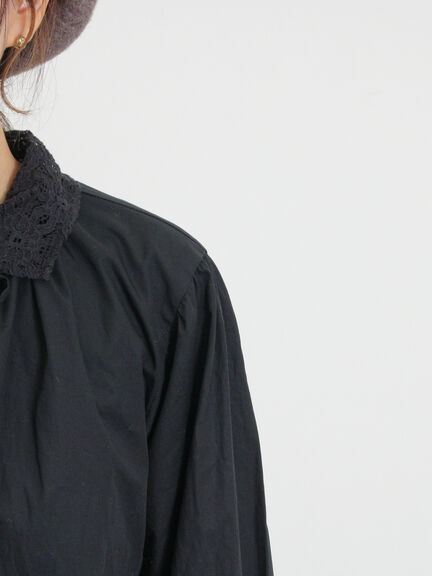オーバーレース襟ブラウス（ネイビー）｜Samansa Mos2（サマンサ モスモス）通販