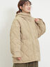 バラクラバ付ウエストドロストキルトコート（ベージュ/カーキ）｜Samansa Mos2（サマンサ モスモス）通販