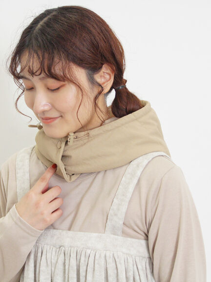 バラクラバ付ウエストドロストキルトコート（ベージュ/カーキ）｜Samansa Mos2（サマンサ モスモス）通販