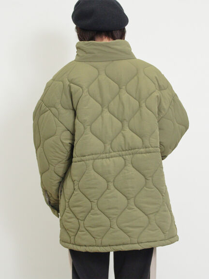 バラクラバ付ウエストドロストキルトコート（ベージュ/カーキ）｜Samansa Mos2（サマンサ モスモス）通販