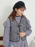 中綿キルトチャイナボタンベスト（チャコールグレー）｜Samansa Mos2（サマンサ モスモス）通販