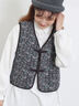 中綿キルトチャイナボタンベスト（チャコールグレー/ネイビー）｜Samansa Mos2（サマンサ モスモス）通販