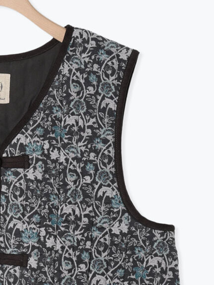 中綿キルトチャイナボタンベスト（チャコールグレー/ネイビー）｜Samansa Mos2（サマンサ モスモス）通販