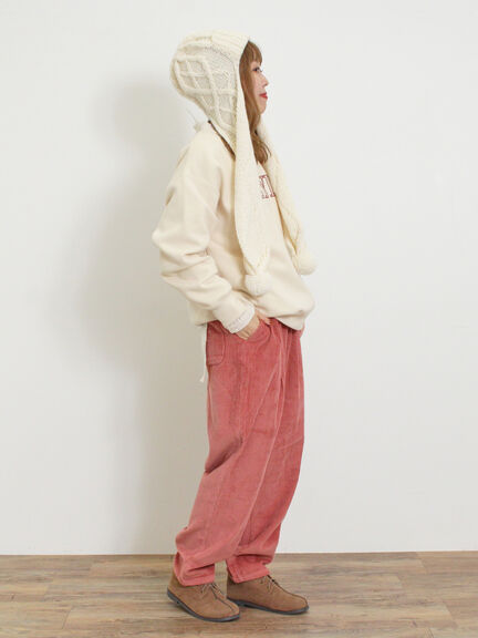 裏ボアロゴプリントスウェット（ブルー/キナリ）｜Samansa Mos2（サマンサ モスモス）通販