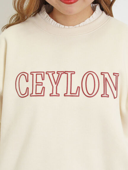 裏ボアロゴプリントスウェット（ブルー/キナリ）｜Samansa Mos2（サマンサ モスモス）通販