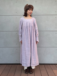 立川限定】リネンハンドカバーギャザーワンピース（ブラック/ピンク/ラベンダー/キナリ/ワンピース/ワンピース）| SM2（サマンサ モスモス）公式通販