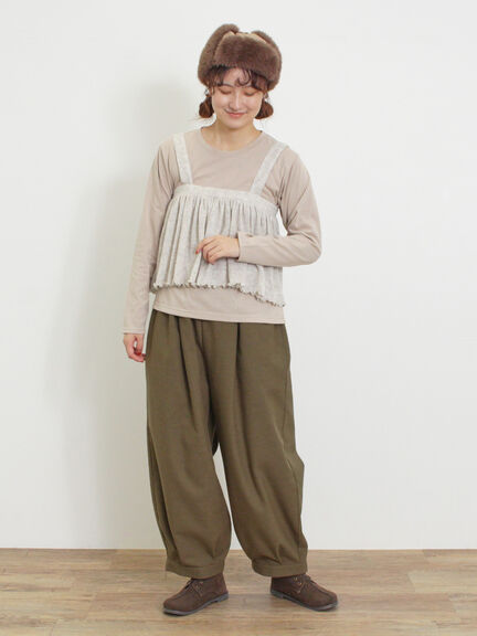 2WAYニットビスチェセットトップス（チャコールグレー/ベージュ/ミント/キナリ）｜Samansa Mos2（サマンサ モスモス）通販