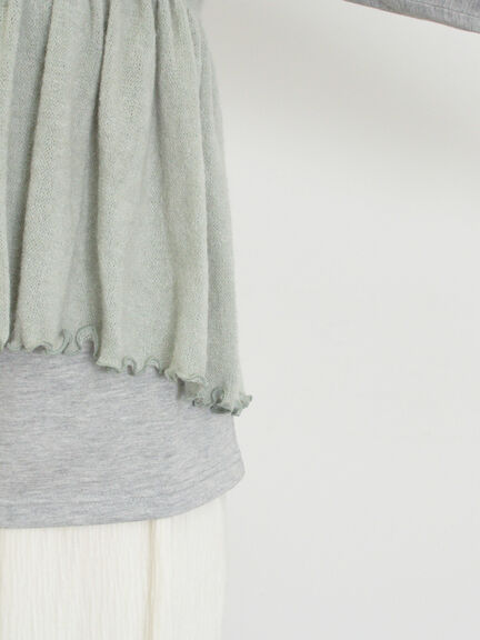 2WAYニットビスチェセットトップス（チャコールグレー/ベージュ/ミント/キナリ）｜Samansa Mos2（サマンサ モスモス）通販