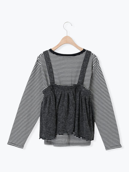 2WAYニットビスチェセットトップス（チャコールグレー/ベージュ/ミント/キナリ）｜Samansa Mos2（サマンサ モスモス）通販