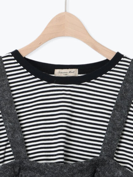 2WAYニットビスチェセットトップス（チャコールグレー/ベージュ/ミント/キナリ）｜Samansa Mos2（サマンサ モスモス）通販