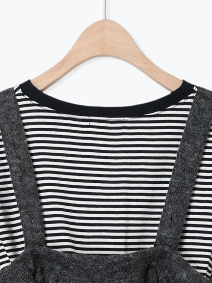 2WAYニットビスチェセットトップス（チャコールグレー/ベージュ/ミント/キナリ）｜Samansa Mos2（サマンサ モスモス）通販