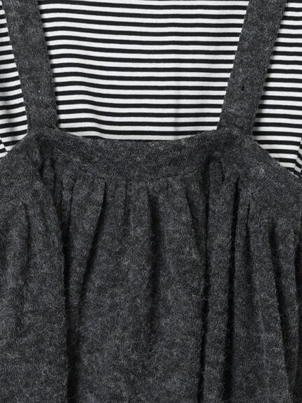 2WAYニットビスチェセットトップス（チャコールグレー/ベージュ/ミント/キナリ）｜Samansa Mos2（サマンサ モスモス）通販