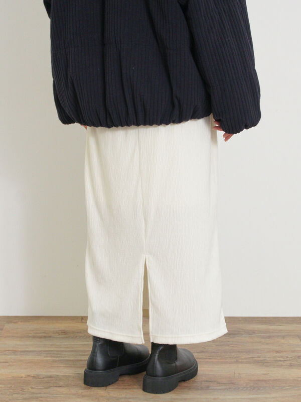 セール】 ベロアプリーツ/刺繍アソートナロースカート（ブラック