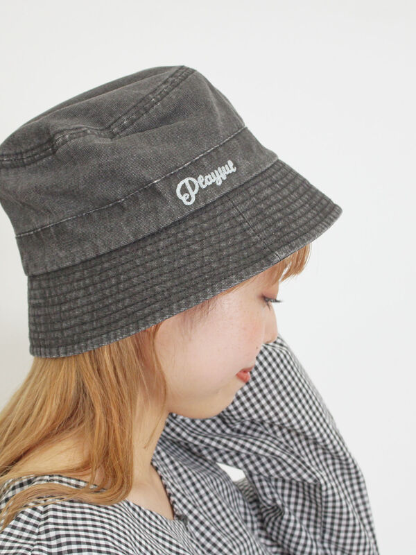 ロゴ刺繍バケットハット（ブラック）｜Samansa Mos2（サマンサ モスモス）通販