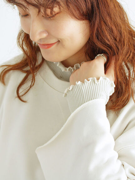 ◎ショート丈スウェット（ブラック/ピンク/ブラウン/キナリ）｜Samansa Mos2（サマンサ モスモス）通販