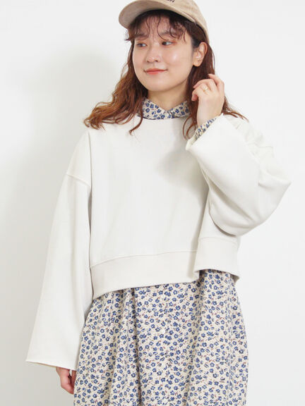 ◎ショート丈スウェット（ブラック/ピンク/ブラウン/キナリ）｜Samansa Mos2（サマンサ モスモス）通販