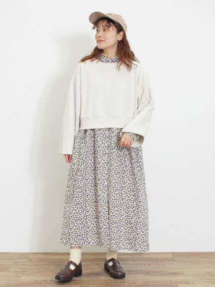 ◎ショート丈スウェット（ブラック/ピンク/ブラウン/キナリ）｜Samansa Mos2（サマンサ モスモス）通販