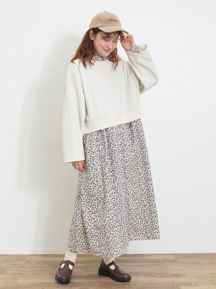 ◎ショート丈スウェット（ブラック/ピンク/ブラウン/キナリ）｜Samansa Mos2（サマンサ モスモス）通販