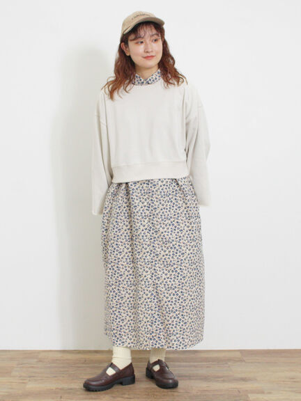 ◎ショート丈スウェット（ブラック/ピンク/ブラウン/キナリ）｜Samansa Mos2（サマンサ モスモス）通販