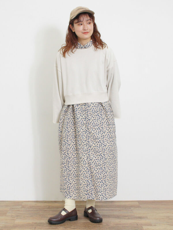 セール】 ◎ショート丈スウェット（ブラック/ピンク/ブラウン/キナリ