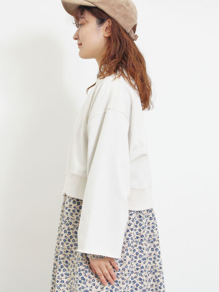 ◎ショート丈スウェット（ブラック/ピンク/ブラウン/キナリ）｜Samansa Mos2（サマンサ モスモス）通販