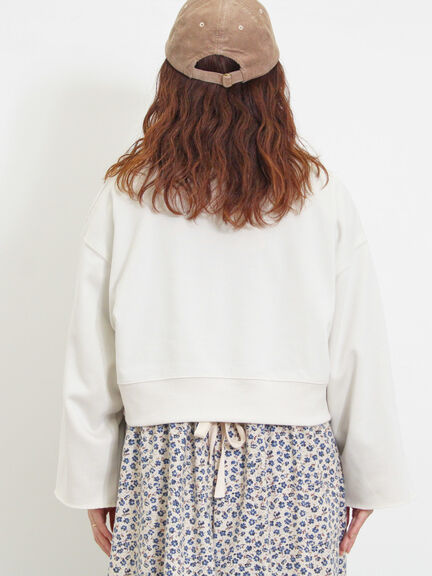 ◎ショート丈スウェット（ブラック/ピンク/ブラウン/キナリ）｜Samansa Mos2（サマンサ モスモス）通販