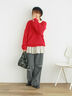 ◎シャギーキーネックニット（チャコールグレー/レッド/イエロー/ブルー/キナリ）｜Samansa Mos2（サマンサ モスモス）通販