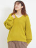 ◎シャギーキーネックニット（チャコールグレー/レッド/イエロー/ブルー/キナリ）｜Samansa Mos2（サマンサ モスモス）通販