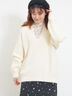 ◎シャギーキーネックニット（チャコールグレー/レッド/イエロー/ブルー/キナリ）｜Samansa Mos2（サマンサ モスモス）通販