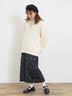 ◎シャギーキーネックニット（チャコールグレー/レッド/イエロー/ブルー/キナリ）｜Samansa Mos2（サマンサ モスモス）通販