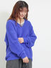 ◎シャギーキーネックニット（チャコールグレー/レッド/イエロー/ブルー/キナリ）｜Samansa Mos2（サマンサ モスモス）通販