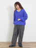 ◎シャギーキーネックニット（チャコールグレー/レッド/イエロー/ブルー/キナリ）｜Samansa Mos2（サマンサ モスモス）通販