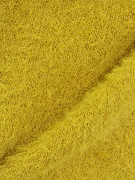 ◎シャギーキーネックニット（チャコールグレー/レッド/イエロー/ブルー/キナリ）｜Samansa Mos2（サマンサ モスモス）通販