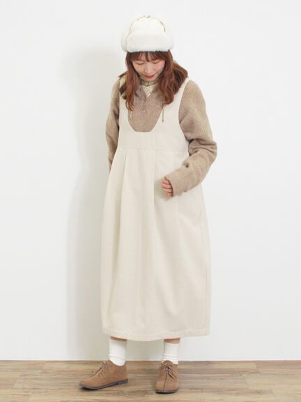 フード付きヘンリーネックニット（グレー/ベージュ/ダークブラウン）｜Samansa Mos2（サマンサ モスモス）通販