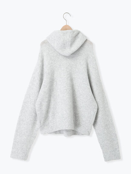 フード付きヘンリーネックニット（グレー/ベージュ/ダークブラウン）｜Samansa Mos2（サマンサ モスモス）通販