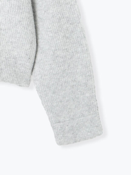 フード付きヘンリーネックニット（グレー/ベージュ/ダークブラウン）｜Samansa Mos2（サマンサ モスモス）通販