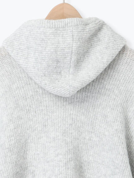 フード付きヘンリーネックニット（グレー/ベージュ/ダークブラウン）｜Samansa Mos2（サマンサ モスモス）通販