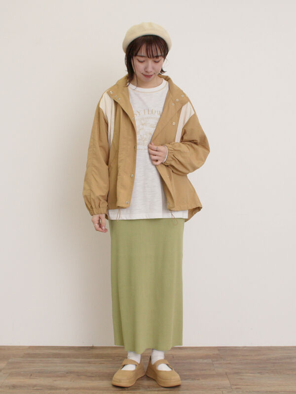 セール】 【撥水加工】切替2WAY配色パーカー（チャコールグレー/ピンク